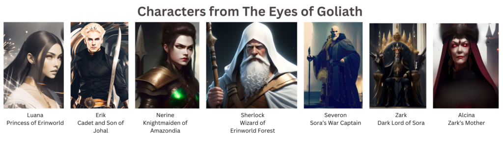 The Characters from The Eyes of Goliath